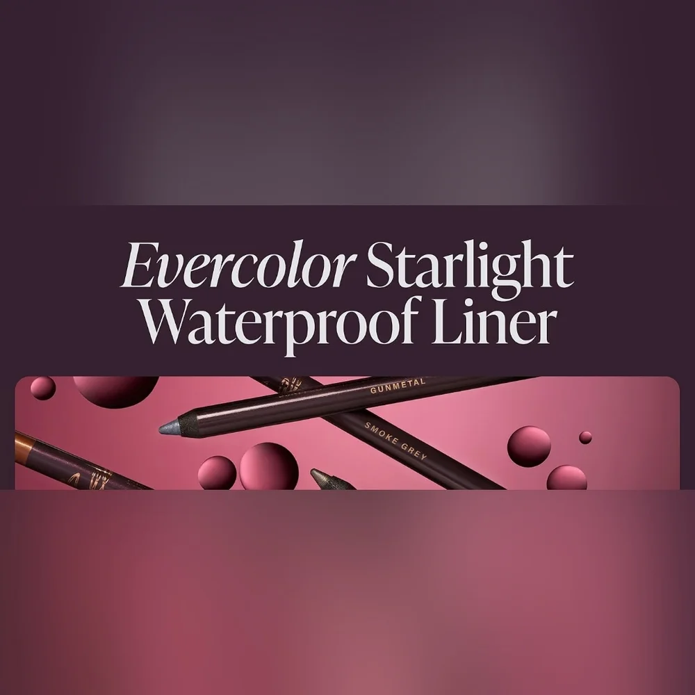 New Black Eyeliner Evercolor Starlight Waterproof Liner Mally Midnight Black
